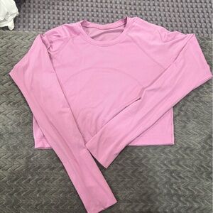 lululemon athletica Light Pink Long Sleeve Top